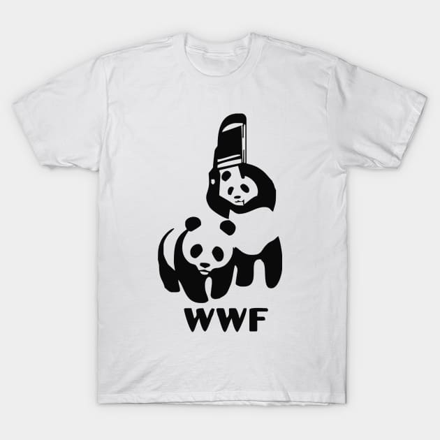 PANDA FIGHT T-Shirt by luxeclothing